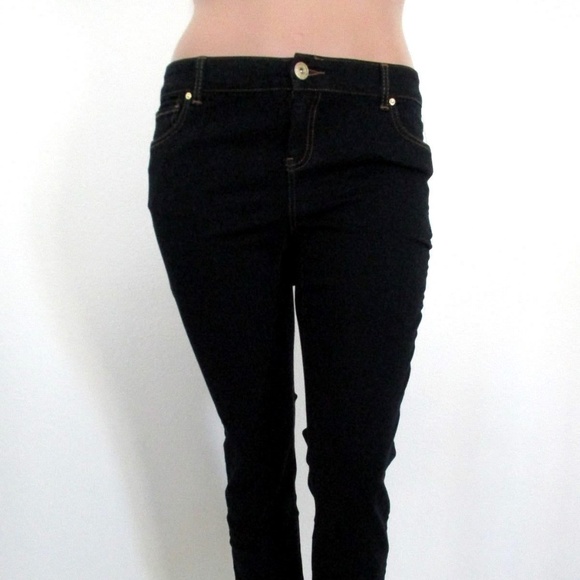 INC. Int'l Jeans Women's SKINNY Leg Curvy Fit Dark Rinse Size 10 NWT - Picture 6 of 8